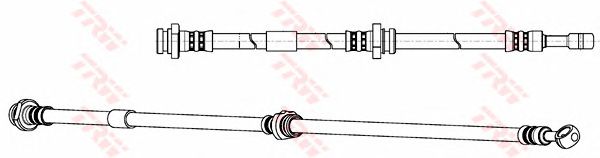 Купить запчасть TRW - PHD968 Шланг тормозной задн правый NISSAM PRIMERA P12 (7/03- ) PHD968