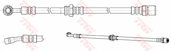 Купить запчасть TRW - PHD992 Шланг тормозной передн левый CHEVROLET LACETTI PHD992