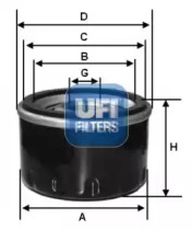 Купить запчасть UFI - 23.575.00 Фильтр масляный SKODA FABIA III 1.0-1.6, RAPID, OCTAVIA III/IV 23.575.00