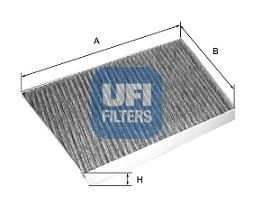 Купить запчасть UFI - 54.133.00 Фильтр салонный угольный MERCEDES W211 54.133.00