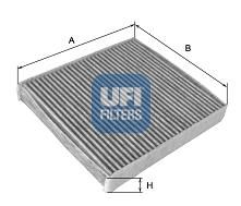 Купить запчасть UFI - 54.155.00 Фильтр салонный угольный LAND ROVER DISCOVERY III/IV, RANGE ROVER SPORT 54.155.00