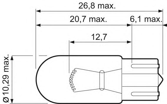 Купить запчасть VALEO - 032211 Лампа W5W 12V 5W W2,1x9,5d "Essential" 