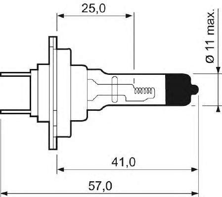 Купить запчасть VALEO - 032523 Лампа H7 Aqua Vision 55 PX26d 032523