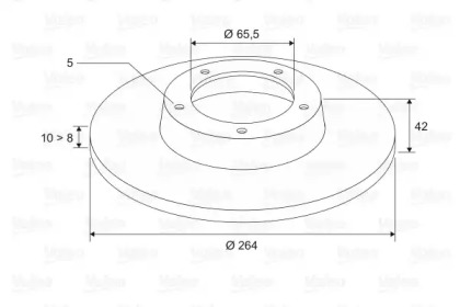 Купить запчасть VALEO - 297593 Диск тормозной задний (взамен 186593) OP Astra G;