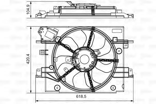 Купить запчасть VALEO - 696880 Вентилятор охлаждения радиатора RENAULT Duster 696880