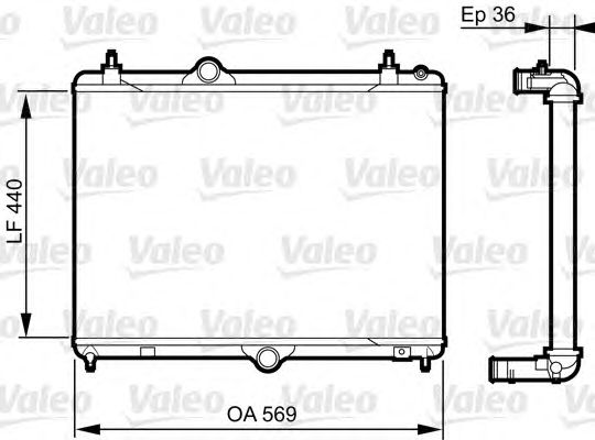 Купить запчасть Valeo - 735371 Радиатор охлаждения двигателя CITROEN C5 III (RD_) 1.6 THP 150 07.2010 -  <=> PEUGEOT 508 I (8D_) 1.6 THP 11.2010 - 