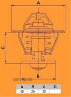 Купить запчасть VERNET - TH5079.82J Термостат с прокладкой NISSAN ALMERA N15-16, PRIMERA P11-12 TH5079.82J