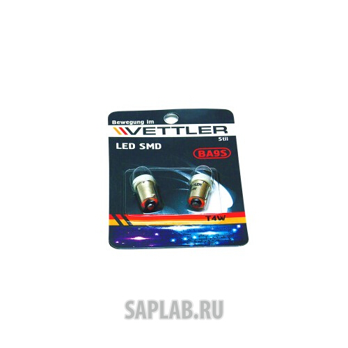 Купить запчасть VETTLER - BA9S2450501WHITE Лампа светодиодная 24 V BA9S-1 SMD белая повторит.подсв фары (к-т 2шт) VETTLER