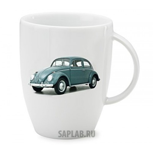 Купить запчасть VOLKSWAGEN - 000069601AP Фарфоровая кружка Volkswagen Classic Mug Beetle, Green, артикул 000069601AP