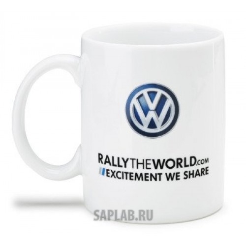 Купить запчасть VOLKSWAGEN - 000069601AQ084 Фарфоровая кружка Volkswagen Motorsport Cup, White, артикул 000069601AQ084