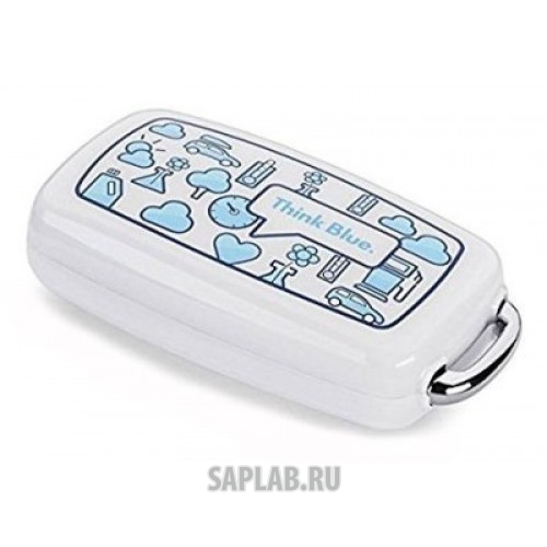 Купить запчасть VOLKSWAGEN - 000087012M Накладка на ключ Volkswagen Key Case, Think Blue, White/Blue, артикул 000087012M