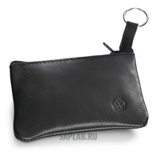 Купить запчасть VOLKSWAGEN - 000087402A Кожаная ключница Volkswagen Leather Key Pouch, Black, артикул 000087402A