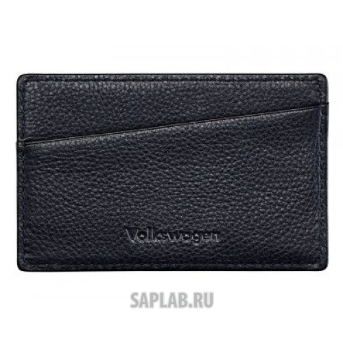 Купить запчасть VOLKSWAGEN - 000087403BGXU Кожаный футляр для визиток Volkswagen Business Card Case, Leather, Black, артикул 000087403BGXU