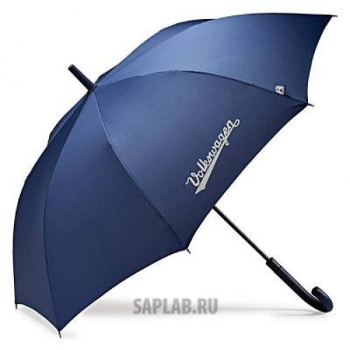 Купить запчасть VOLKSWAGEN - 000087600F530 Зонт трость Volkswagen Stick Umbrella Classic, Blue, артикул 000087600F530