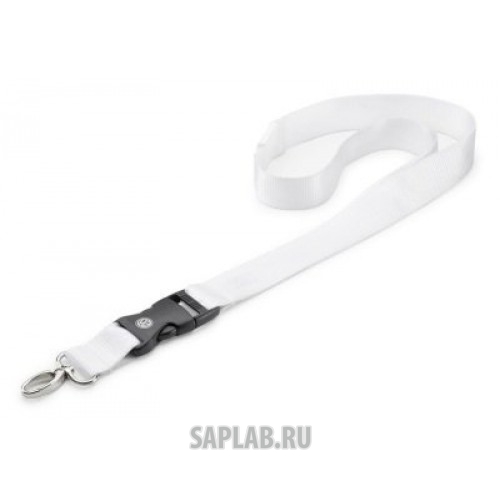 Купить запчасть VOLKSWAGEN - 000087610S084 Шнурок с карабином Volkswagen Logo Lanyard, White, артикул 000087610S084