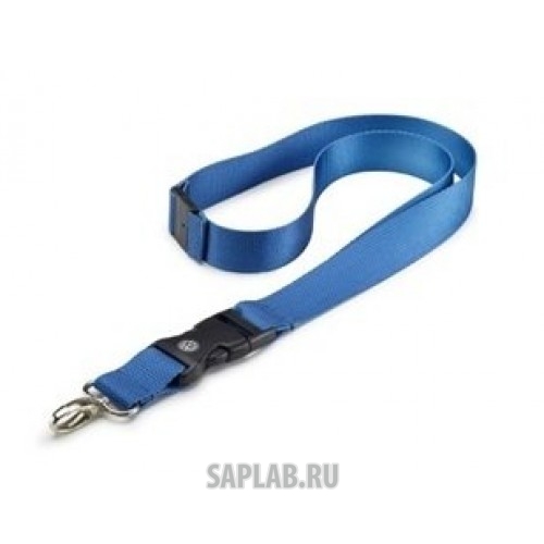 Купить запчасть VOLKSWAGEN - 000087610S287 Шнурок с карабином Volkswagen Logo Lanyard, Blue, артикул 000087610S287