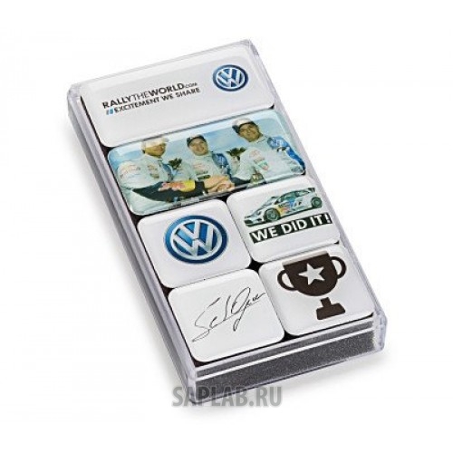 Купить запчасть VOLKSWAGEN - 000087703CP Набор магнитов Volkswagen Magnets RallyTheWorld, артикул 000087703CP