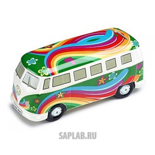 Купить запчасть VOLKSWAGEN - 211087709DAUN Копилка для мелочи в форме Volkswagen Bulli T1 Spardose - Flower Power, Moneybox, артикул 211087709DAUN