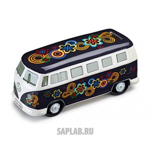 Купить запчасть VOLKSWAGEN - 211087709E Копилка для мелочи в форме Volkswagen Bulli T1 Spardose - Flower Power Dark, Moneybox, артикул 211087709E