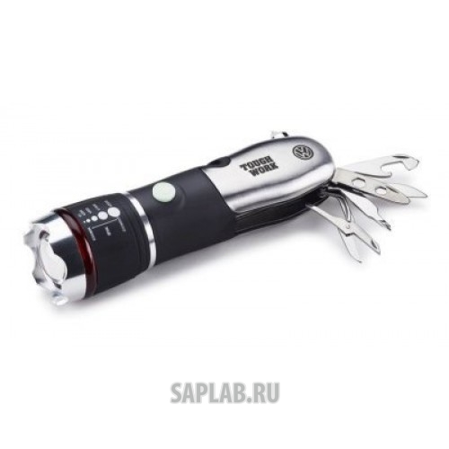 Купить запчасть VOLKSWAGEN - 2K0069690 Светодиодный фонарик мультитул Volkswagen Tough Work Multitool, Black