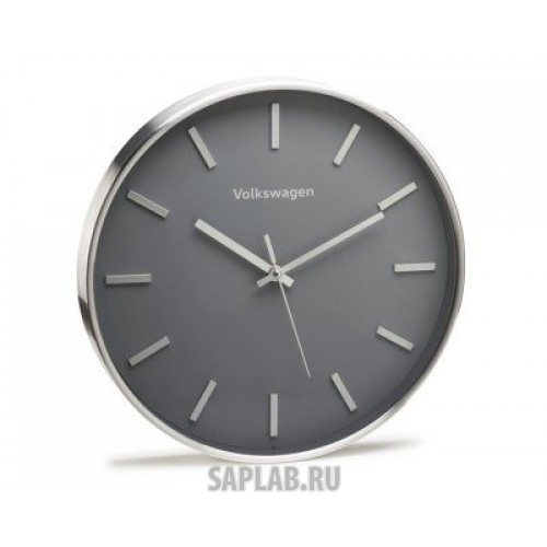 Купить запчасть VOLKSWAGEN - 33D050810 Настенные часы Volkswagen Logo Wall Clock, Silver/Grey