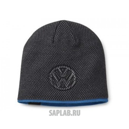 Купить запчасть VOLKSWAGEN - 33D084303A Спортивная зимняя шапка унисекс Volkswagen 3D-Logo Unisex Knitted Hat, Grey/Blue