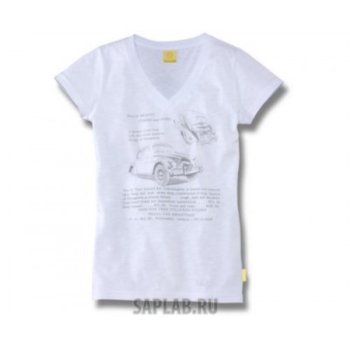 Купить запчасть VOLKSWAGEN - 5C0084210A084 Женская футболка Volkswagen Beetle T-Shirt, Beauty Coming Soon, Ladies, White