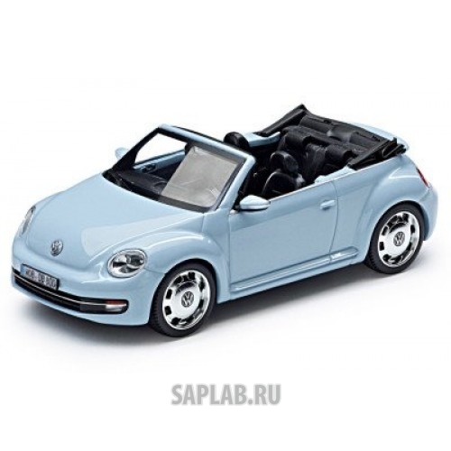 Купить запчасть VOLKSWAGEN - 5C3099300P5F Модель автомобиля Volkswagen Beetle Cabrio, Denim Blue Metallic, Scale 1:43, артикул 5C3099300P5F