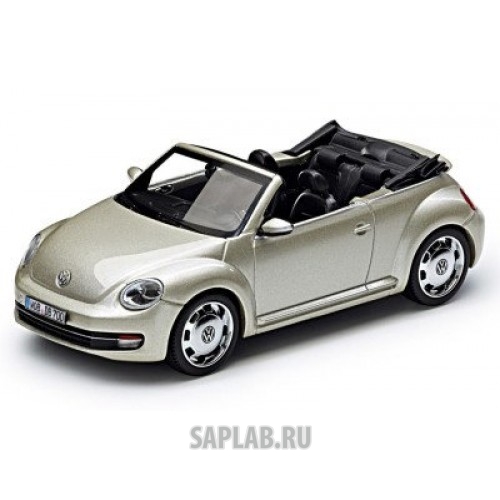 Купить запчасть VOLKSWAGEN - 5C3099300P7W Модель автомобиля Volkswagen Beetle Cabrio, Moon Rock Silver Metallic, Scale 1:43, артикул 5C3099300P7W