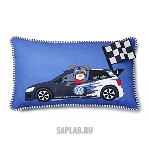 Купить запчасть VOLKSWAGEN - 5DA084508 Детская подушка Volkswagen Kids Pillow Ted Turbo, Blue