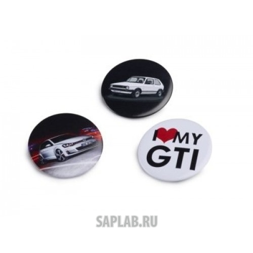 Купить запчасть VOLKSWAGEN - 5G1087703A Набор из трех значков Volkswagen GTI Pin Set of 3, артикул 5G1087703A