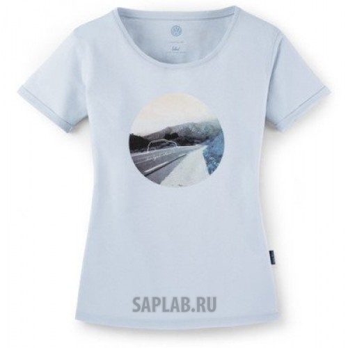 Купить запчасть VOLKSWAGEN - 5G4084210287 Женская футболка Volkswagen T-Shirt, Ladies, Think Blue, Light Blue