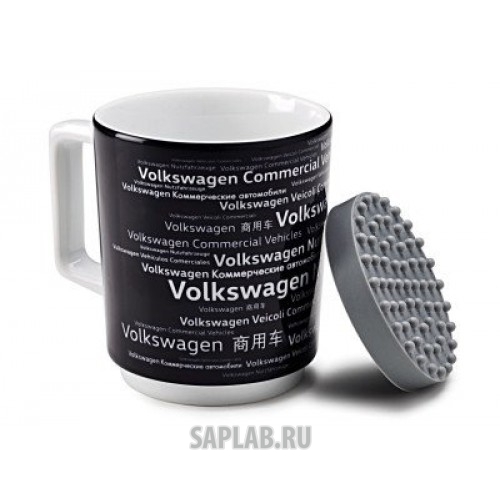 Купить запчасть VOLKSWAGEN - 7E0069601A Фарфоровая кружка Volkswagen Commercial Vehicles Mug, Black, артикул 7E0069601A