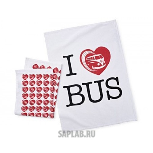 Купить запчасть VOLKSWAGEN - 7E0084501 Набор кухонных полотенец Volkswagen Kitchen Towel, T1 Bulli, White, артикул 7E0084501