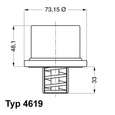 Купить запчасть WAHLER - 4619.75 Термостат 4619.75