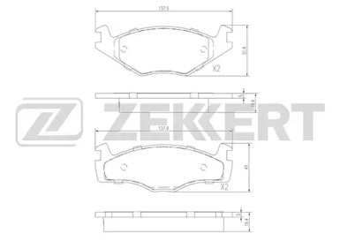 Купить запчасть ZEKKERT - BS2418 
