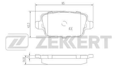Купить запчасть ZEKKERT - BS2821 