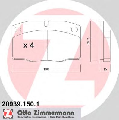 Купить запчасть ZIMMERMANN - 209391501 