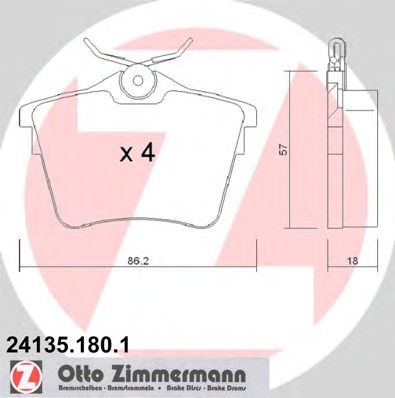 Купить запчасть ZIMMERMANN - 241351801 