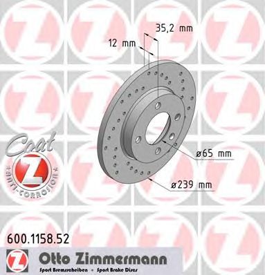 Купить запчасть ZIMMERMANN - 600115852 