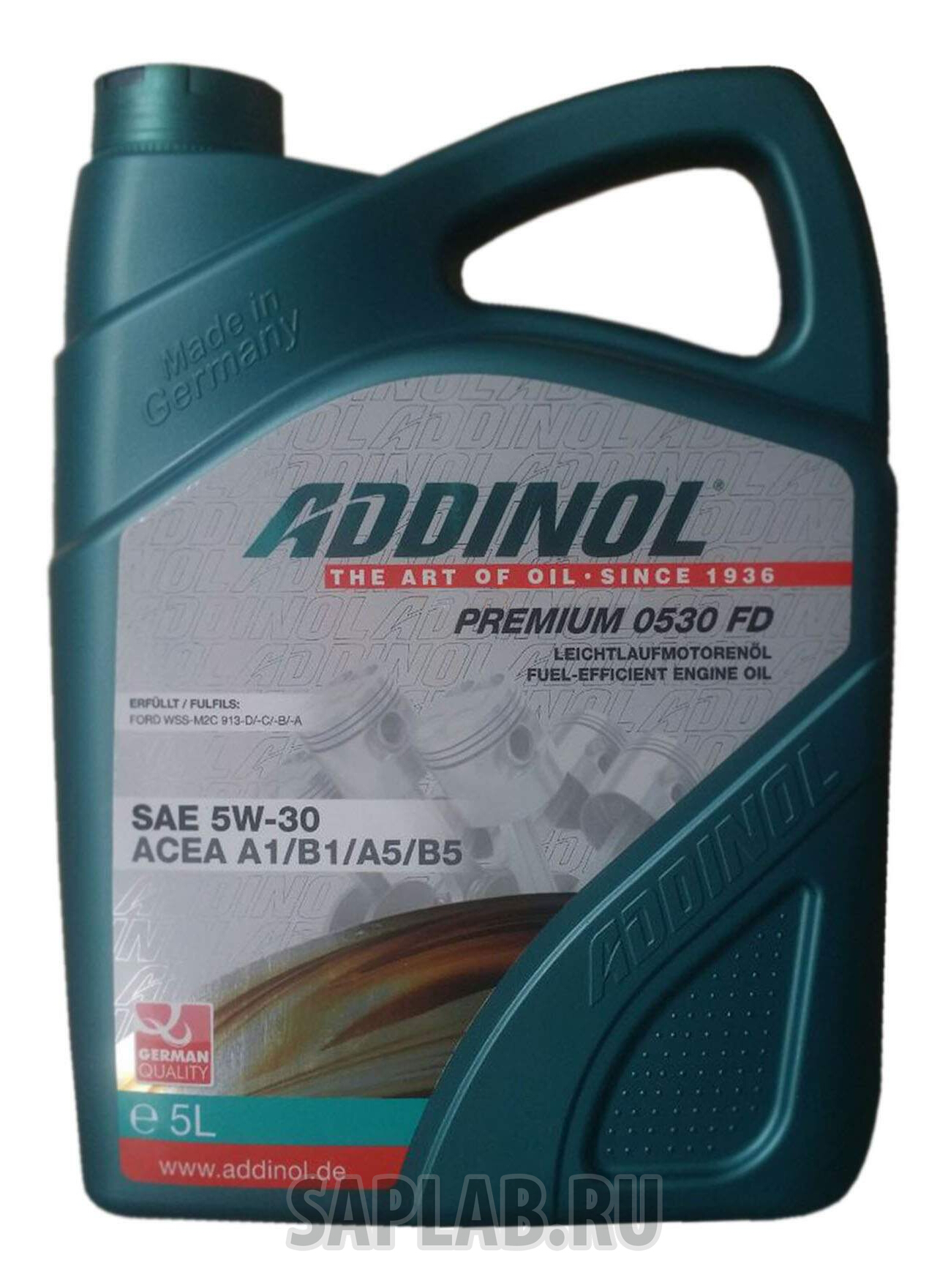 Купить запчасть ADDINOL - 4014766241481 Моторное масло Addinol Premium 0530 FD 5W-30 5л