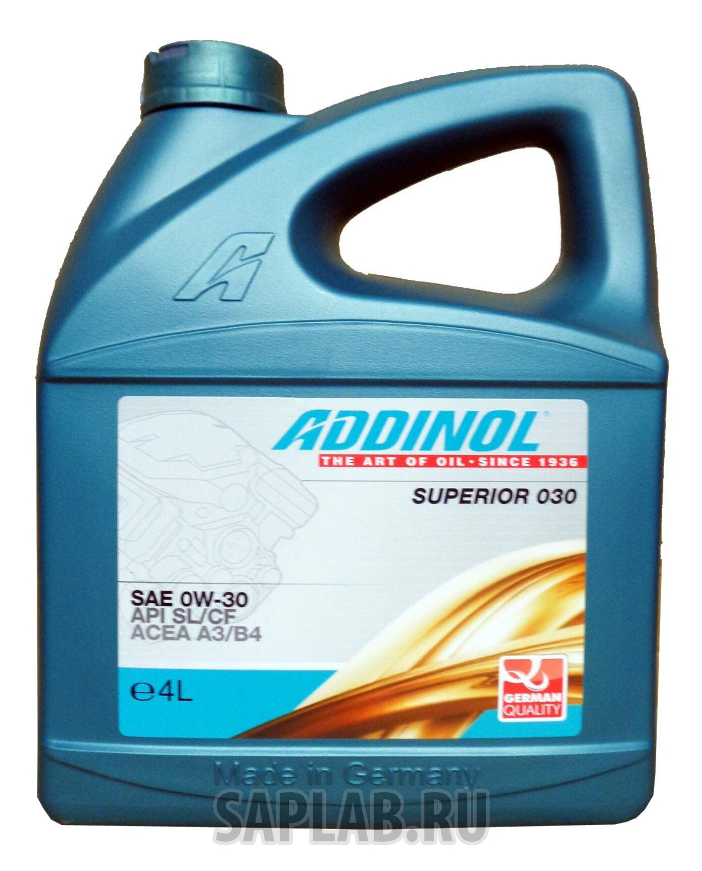 Купить запчасть ADDINOL - 4014766250971 Моторное масло Addinol Superior 030 0W-30 4л