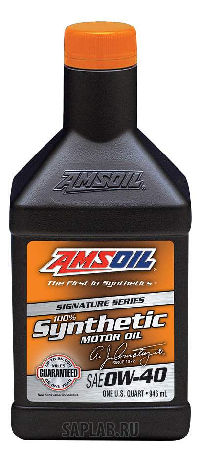 Купить запчасть AMSOIL - AZFQT Моторное масло Amsoil Signature Series 0W-40 0,946л