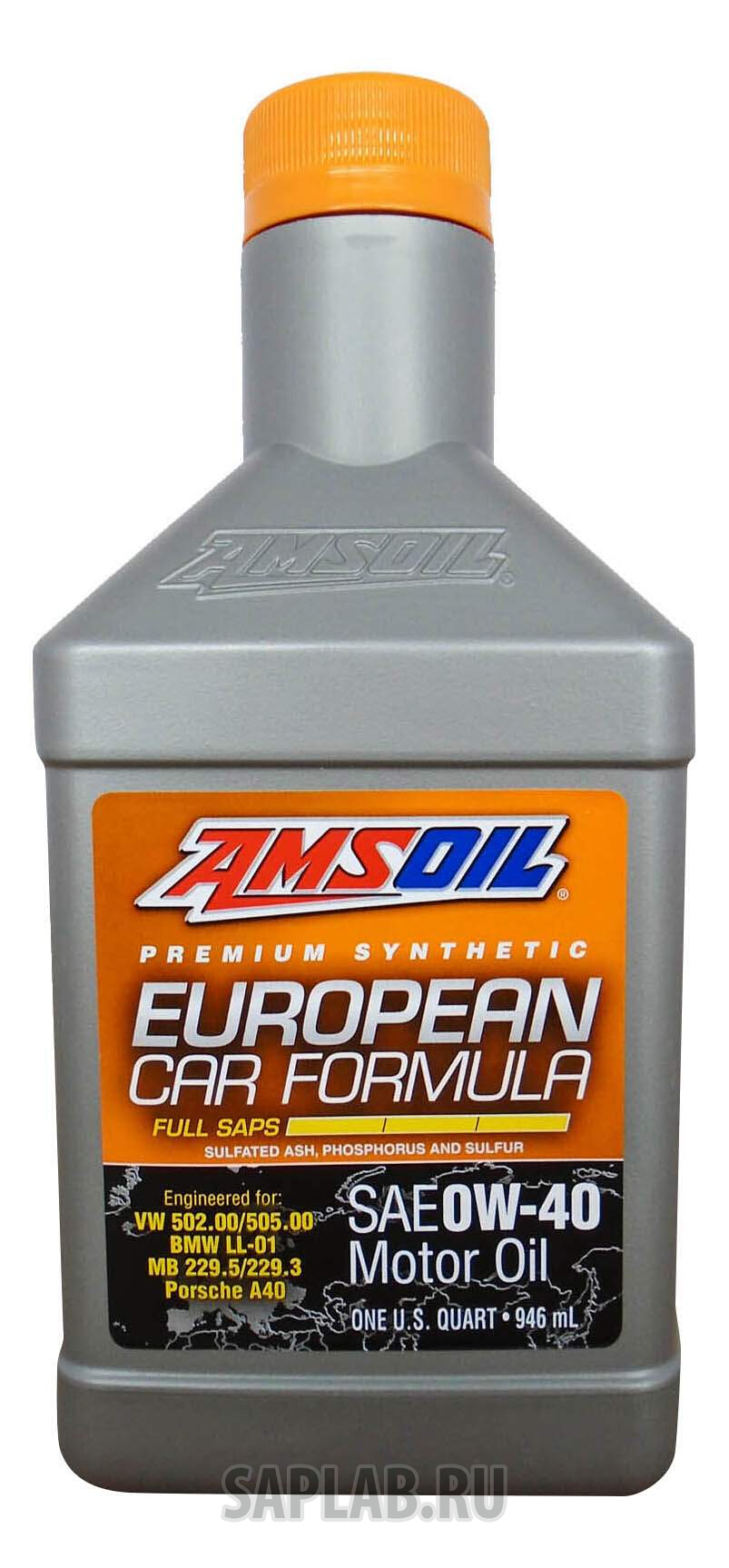 Купить запчасть AMSOIL - EFOQT Моторное масло Amsoil European Car Formula 0W-40 0,946л