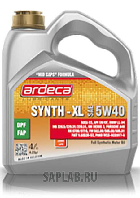 Купить ARDECA ARD010002004 Моторное масло Ardeca Synth-XL 5W-40 4л
