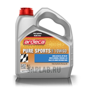 Купить запчасть ARDECA - ARD010037004 Моторное масло Ardeca Pure Sports 10W-60 4л