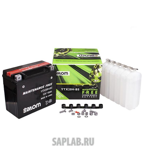 Купить  ATOM 2102063 Мото аккумулятор ATOM  YTX20H-BS MF