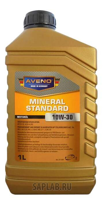 Купить запчасть AVENO - 3011005001 Моторное масло Aveno Mineral Standard 10W-30 1л