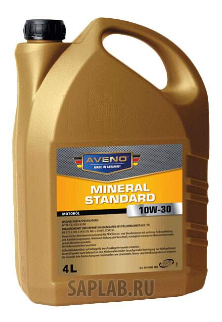 Купить запчасть AVENO - 3011005004 Моторное масло Aveno Mineral Standard 10W-30 4л