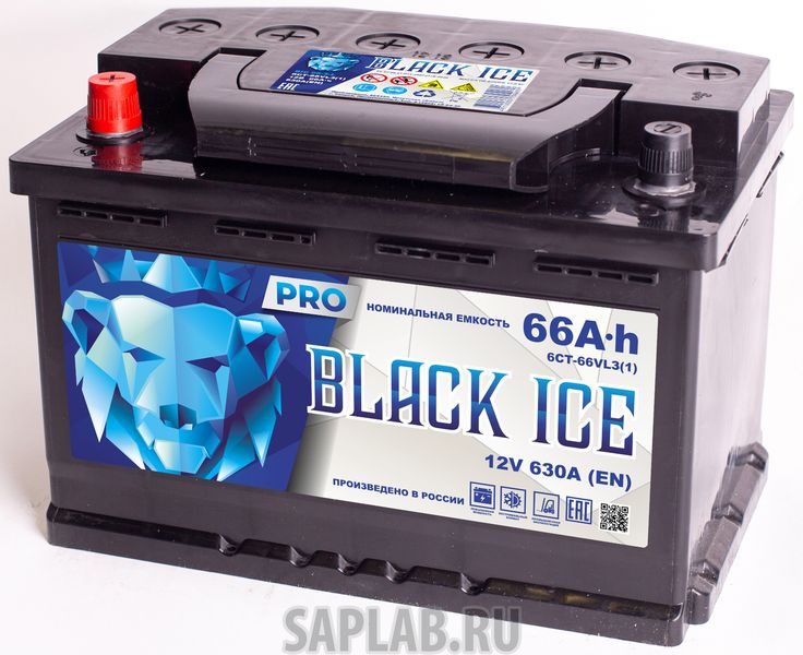 Купить запчасть  BLACK_ICE - BIC6611 Автомобильный аккумулятор BLACK ICE Pro 6СТ-66.1 VL